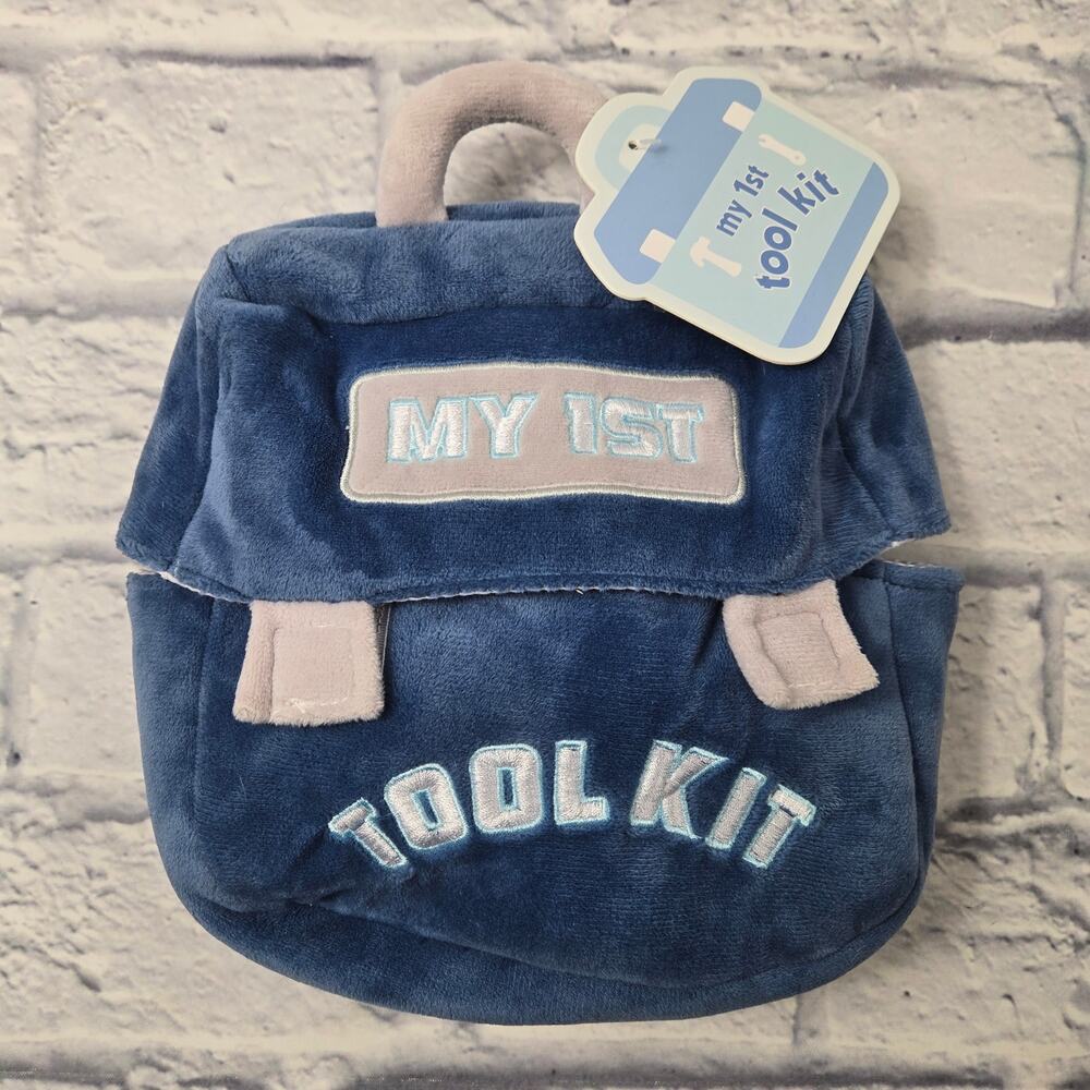Kellytoy My First Toolkit Blue Soft 7 inch Baby Bag Set Crinkle 2021 Ages 2 up